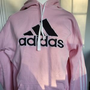 Adidas light pink hoodie